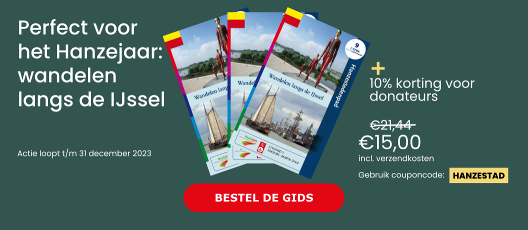 Aanbieding wandelgids Hanzestedenpad