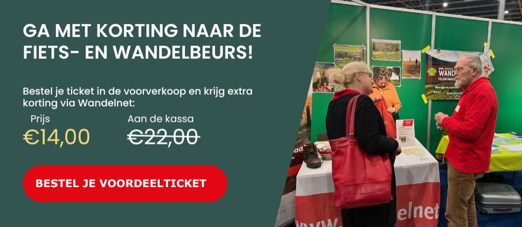 Banner voordeelticket Fiets- en Wandelbeurs