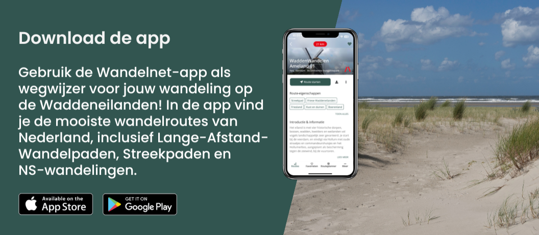 Banner app Wandelnet