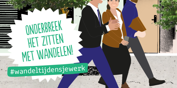 Onderbreek het zitten met wandelen