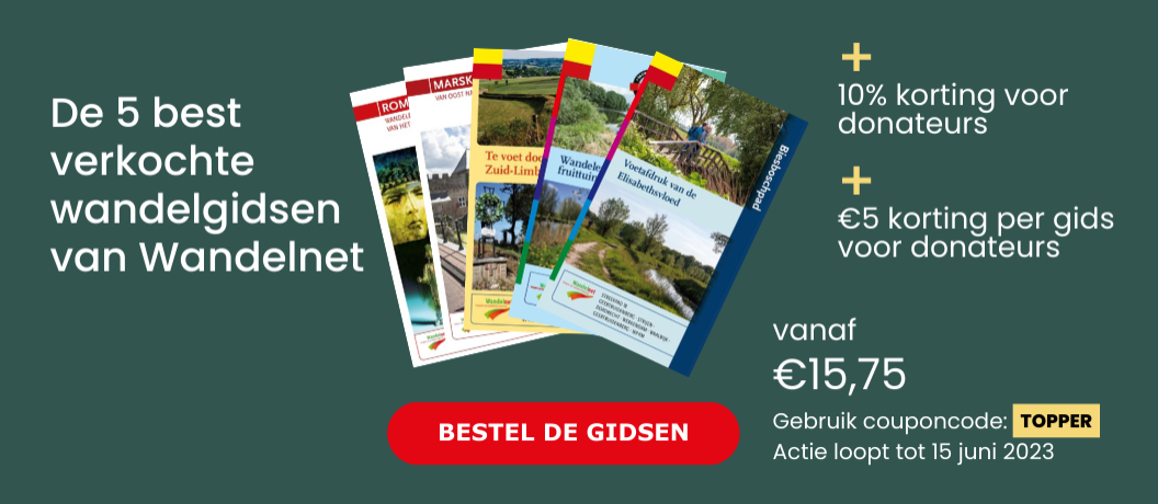 De 5 best verkochte wandelgidsen van Wandelnet