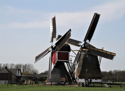 Molen van polder Westbroek en molen van de polder Buitenweg, © Luuk Gijselhart