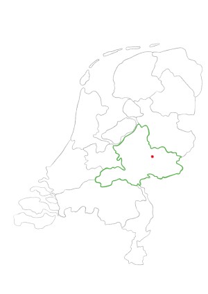 Kaart onverhard Gelderland