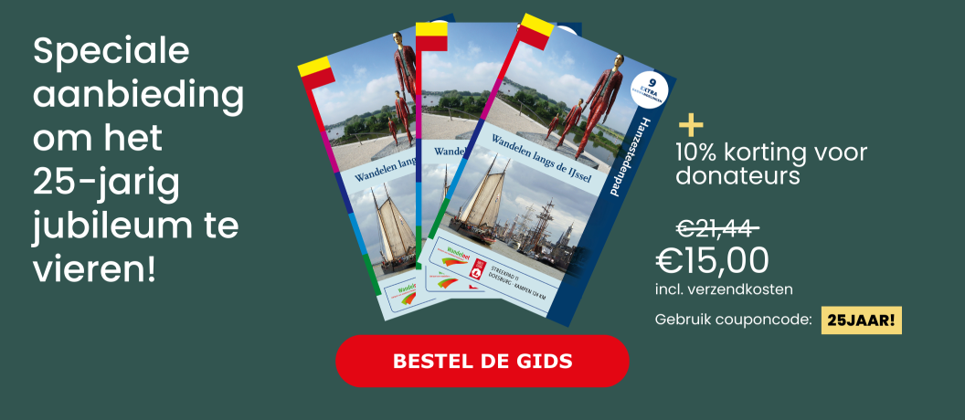 Banner speciale aanbieding Hanzestedenpad