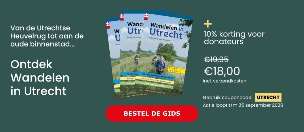 Banner actie Wandelen in Utrecht