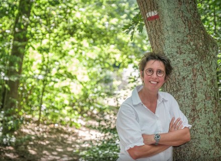 Ankie van Dijk, directeur Wandelnet. Foto door Jelle Verhoeks (AD Utrechts Nieuwsblad).