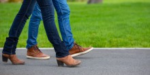 Lopen voeten schoenen