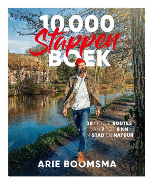 10000 Stappen boek van Arie Boomsma