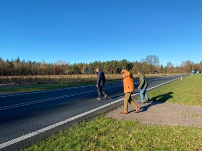 Gevaarlijke oversteek N36 Pieterpad bij Ommen
