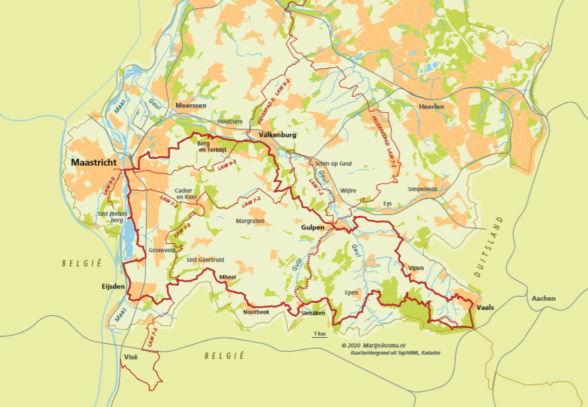 Routekaart Krijtlandpad Routekaart Krijtlandpad.PNG