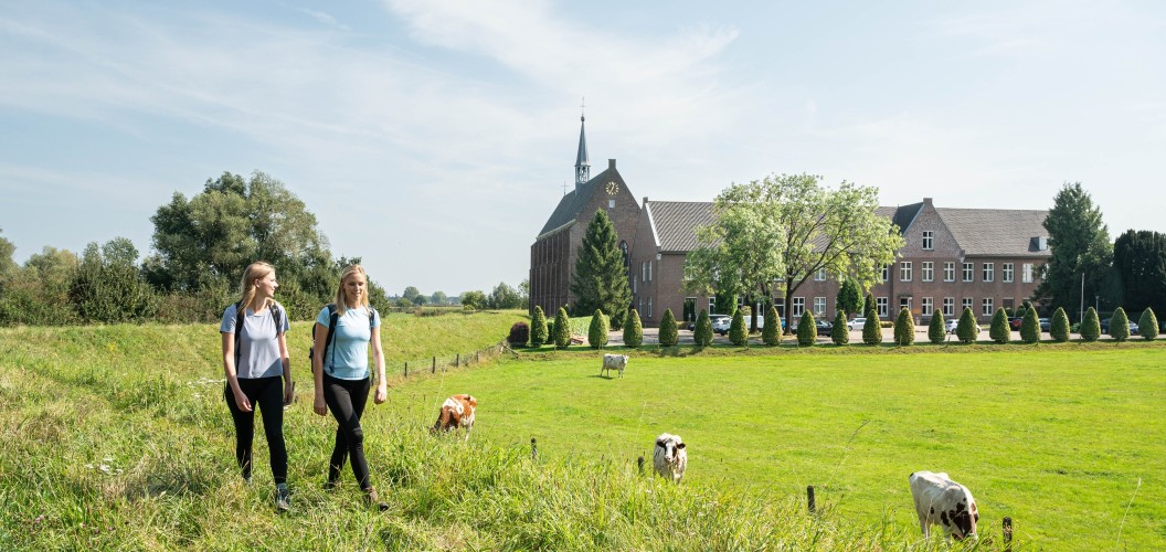 Wandelaars op het Land van Cuijkpad. Foto door Ad Snelderwaard.