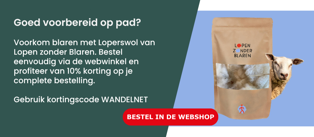 Banner Lopen zonder blaren