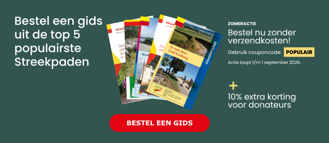 Bestel een gids uit de top 5 populairste Streekpaden