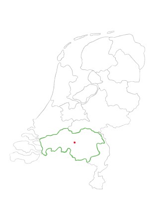 Kaart onverhard Brabant