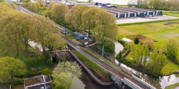 De omgelegde route Omgelegde Burgwal Enkhuizen © Prorail.jpg