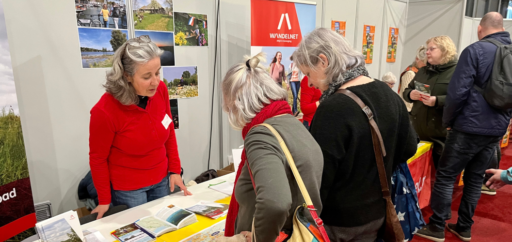 Sfeerbbeeld Wandelnet op de Fiets- en Wandelbeurs