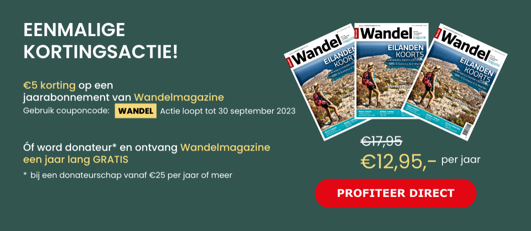 Aanbieding jaarabonnement Wandelmagazine